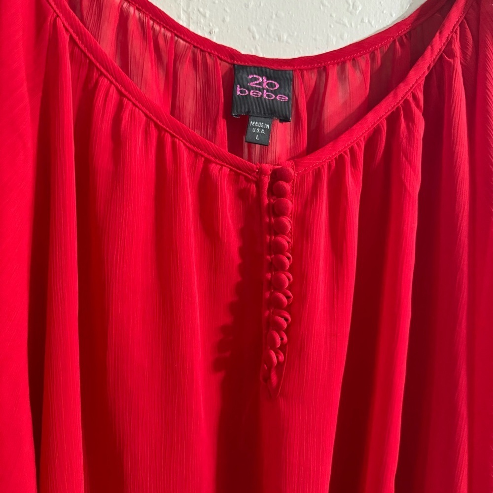 2B Bebe Sheer Top - Picture 2 of 5